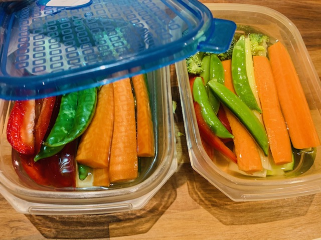 healthy snacks in Tupperware reduce snacking in lockdown