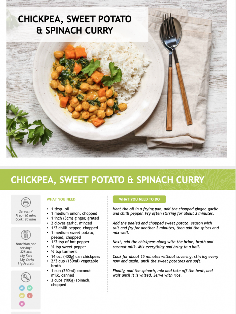 Chickpea curry recipe