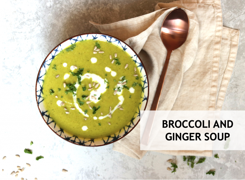 Broccoli and ginger soup