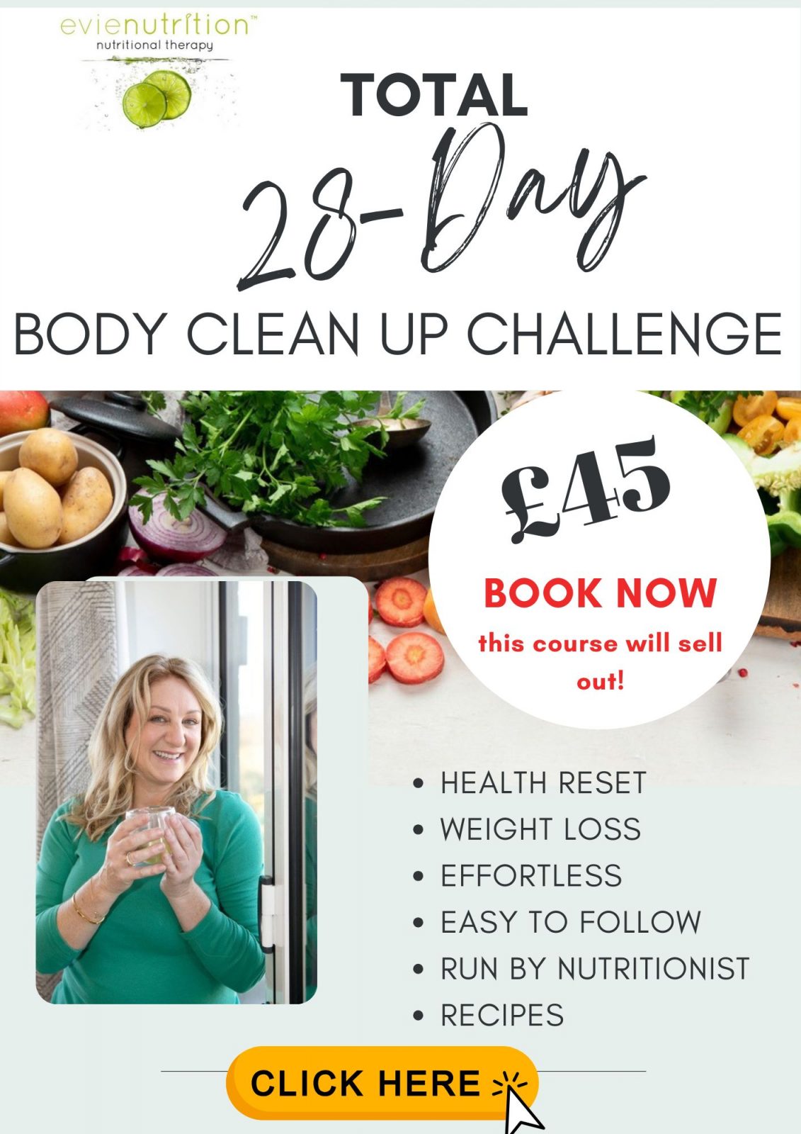 28-Day Total Body Clean Up Challenge by Evie Nutrition
